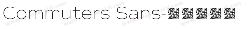 Commuters Sans字体转换